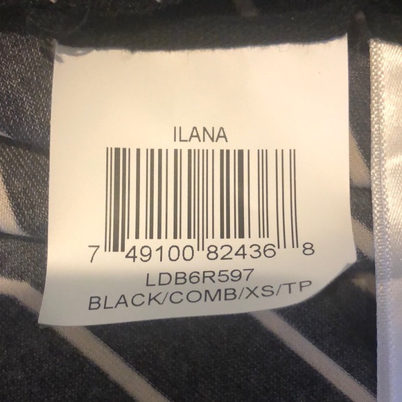 BCBGMAXAZRIA Ilana Striped Fit & Flare Dress XS - Picture 8 of 9